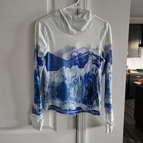 Free People Huddle Printed Hooded Layer Pullover - Picture 3 of 6
